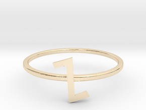 Letter Z Ring in 14K Yellow Gold: 7 / 54