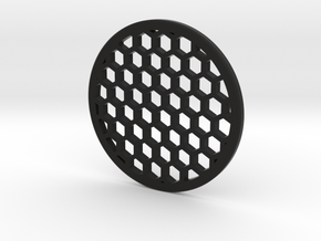 Honeycomb 52.5mm in Black Natural Versatile Plastic