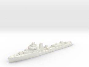 Brazilian Ajuricaba destroyer 1:1800 WW2 in White Natural Versatile Plastic
