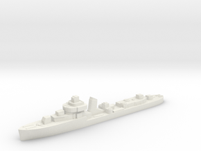 Brazilian Ajuricaba destroyer 1:3000 WW2 in White Natural Versatile Plastic