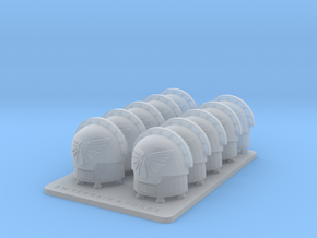 Legions Of Michael V7 Compound Style Shoulder Pads in Smooth Fine Detail Plastic