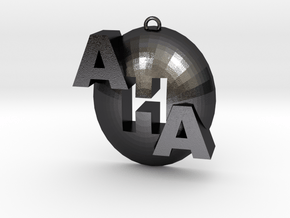 AHA Pendant 2 in Polished and Bronzed Black Steel