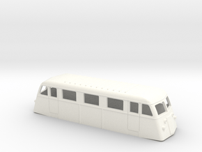 Swedish railcar Yd H0-scale in White Processed Versatile Plastic
