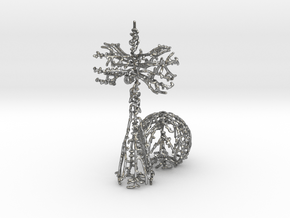 Organic Tree Kendama in Natural Silver