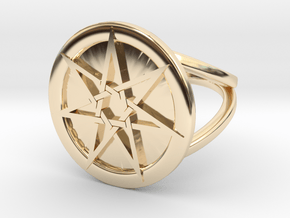 Fairy Star Ring in 14k Gold Plated Brass: 4 / 46.5