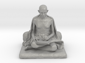 Gandhi with letter in Aluminum: Medium