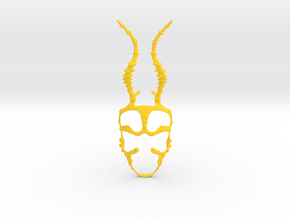 Bee Mask in Yellow Processed Versatile Plastic: Small