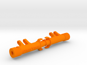 Mini Underdrive Rear Axle tubes in Orange Processed Versatile Plastic