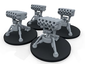 Infantry Anti Vehicle Turret - 4 Turrets in Smoothest Fine Detail Plastic