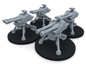 Infantry Sentry Gun Turret - 4 Turrets in Smooth Fine Detail Plastic