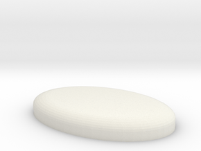 Oval Base in White Natural Versatile Plastic