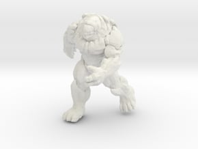 Gears of War Berserker miniature boardgame size in White Natural Versatile Plastic