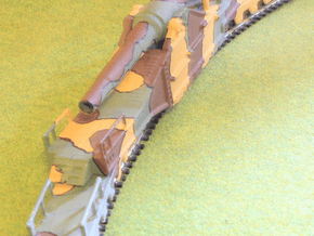 french 320mm railway artillery alvf 1/76 oo body  in Tan Fine Detail Plastic