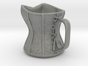 Victorian Damask Corset Cup, c. 1860-68 in Gray PA12