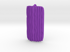 Groovy Bend pendant in Purple Processed Versatile Plastic