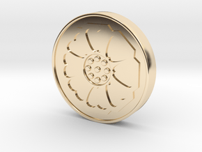 Avatar: the Last Airbender - White Lotus Tile in 14K Yellow Gold