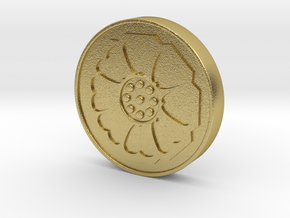 Avatar: the Last Airbender - White Lotus Tile in Natural Brass