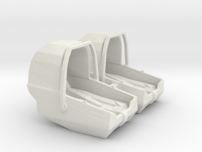 Baby Car Seat in White Natural Versatile Plastic: 1:24