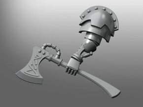 Powered Armor Arm - Cybernetic Prothesis in Smooth Fine Detail Plastic