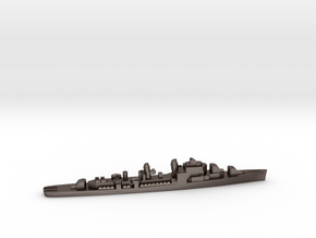 USS Shannon destroyer ml 1:1800 WW2 in Polished Bronzed-Silver Steel