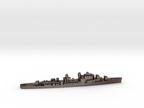 USS Shannon destroyer ml 1:3000 WW2 in Polished Bronzed-Silver Steel