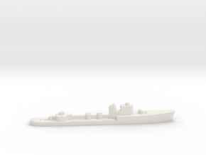 Italian Castore torpedo boat 1:1800 WW2 in White Natural Versatile Plastic