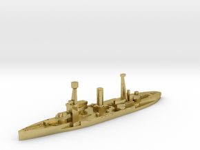 Spanish Jaime I battleship 1937 1:1800 in Natural Brass