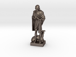 Gandhi by Vatteroni in Polished Bronzed-Silver Steel: Medium