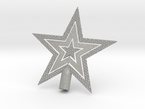Star Glistening Tree Topper - 10cm 4"  in Aluminum
