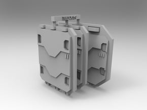 Repulsor Rear and Side Hatch extra armour SET 3 in Tan Fine Detail Plastic