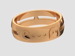 Pac-Man Ring in Polished Bronze: 10 / 61.5