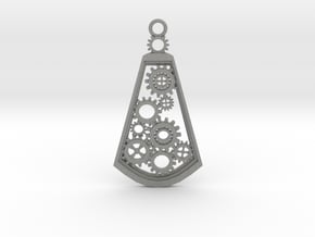 Steampunk pendant in Gray PA12: Medium