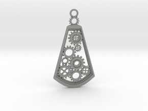 Steampunk pendant in Gray PA12: Large