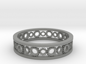 Steampunk bracelet in Gray PA12: Medium