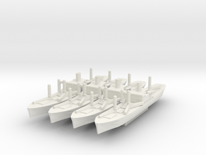 Type C1 Cargo Ship 1/1800 in White Natural Versatile Plastic