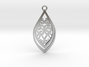 Nessa pendant steel in Natural Silver: Medium
