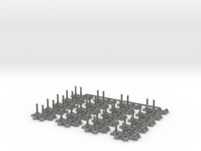 RollerChain with 2mm-spacing, 1mm-wide in Gray PA12