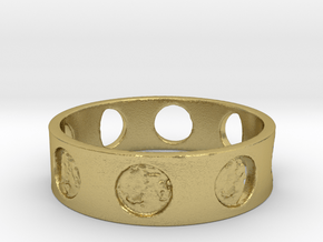 Jillian's Moon Ring in Natural Brass: 5.25 / 49.625