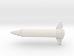 Planet of the Apes Alpha Omega Rocket in White Natural Versatile Plastic