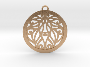 Aria pendant metal in Natural Bronze: Medium