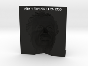 Illusion Albert Einstein - 120mm in Black Premium Versatile Plastic