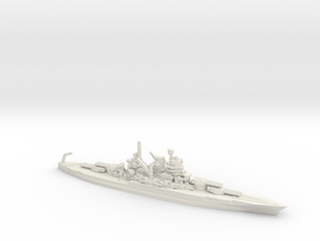 US New Mexico-Class Battleship in White Natural Versatile Plastic
