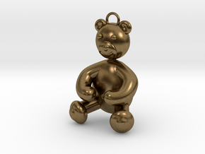 Bear Pendant by JiangYuan  in Natural Bronze