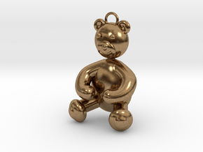 Bear Pendant by JiangYuan  in Natural Brass