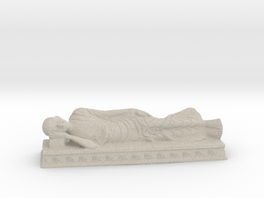 Sleeping Gandhi in Natural Sandstone: Medium