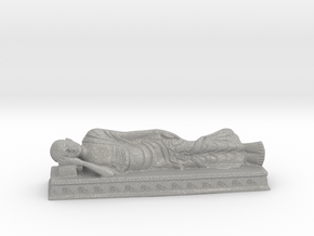 Sleeping Gandhi in Aluminum: Medium