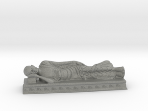 Sleeping Gandhi in Gray PA12: Medium
