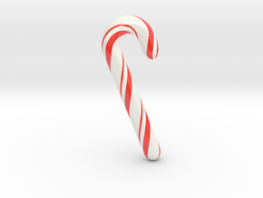 Candy cane - Giant in Glossy Full Color Sandstone
