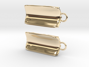 Groovy Bend earrings in 14k Gold Plated Brass