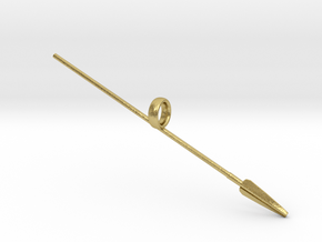 Assyrian Spear in Natural Brass